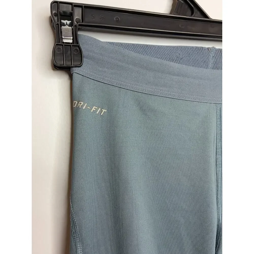 Nike Pro Women's Small Dry Fit Gray, Orange Cropped Leggings